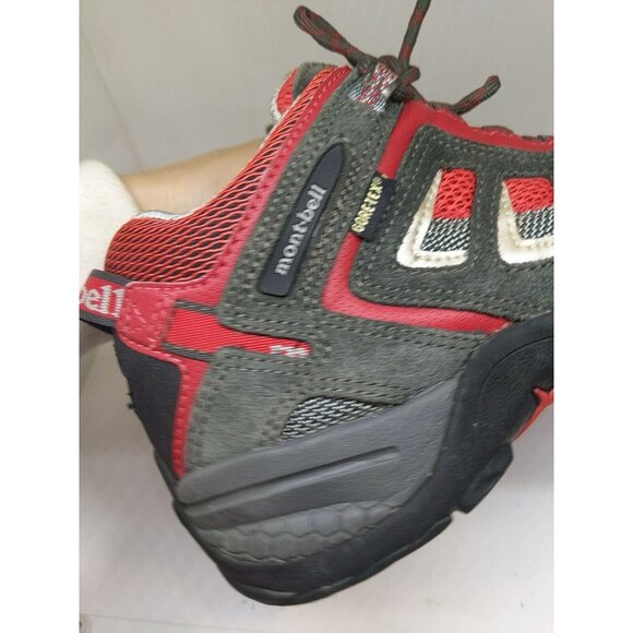 Mont.Bell Gore Tex Hiking Boots Shoes Red/ Gray Size KOR 250 - Picture 5 of 9